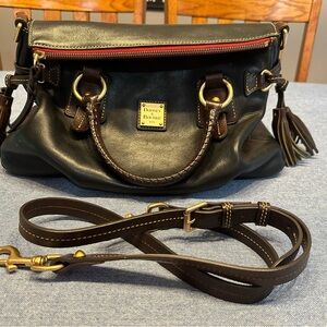 Dooney & Bourke Black and Brown Satchel